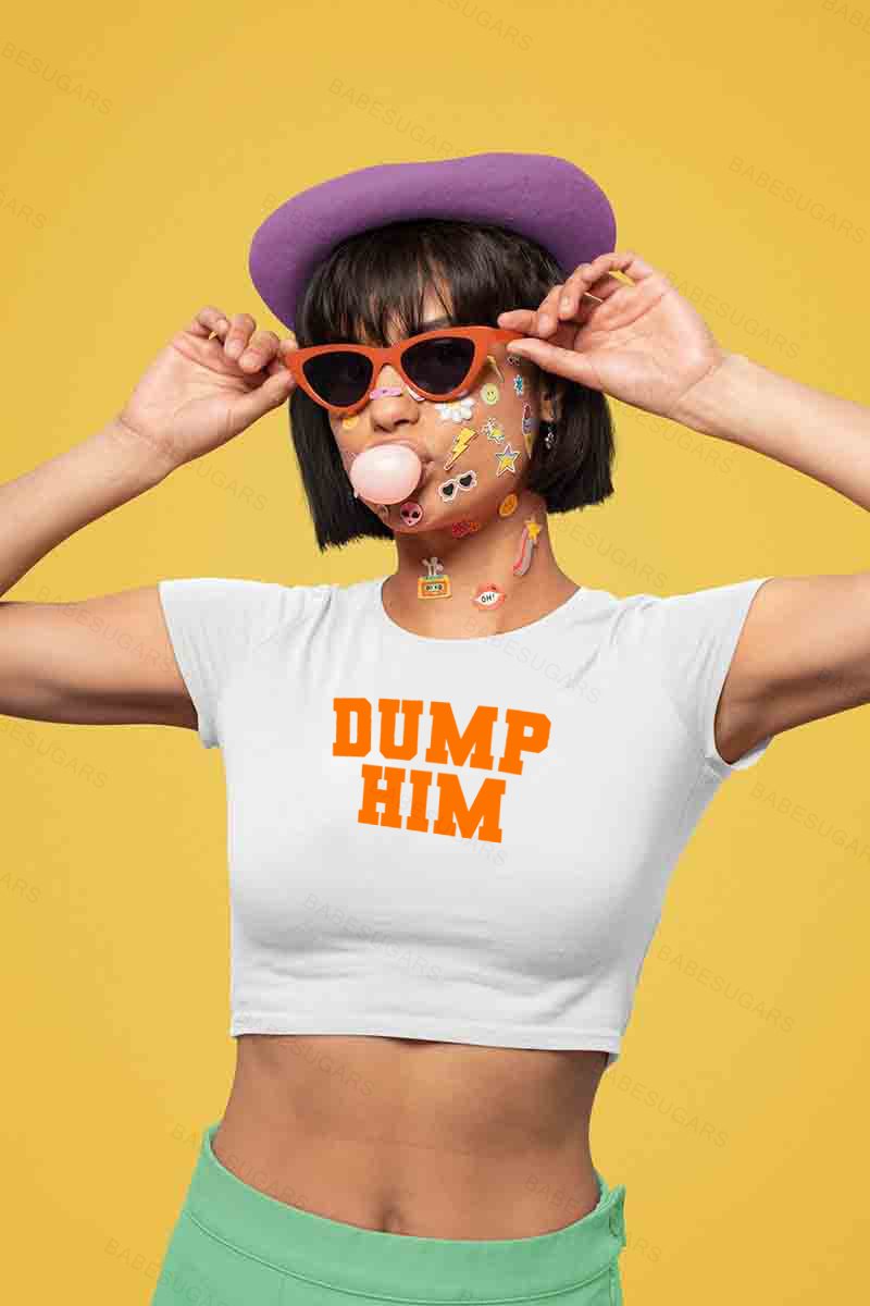 Dump Him Y2K Baby Tee