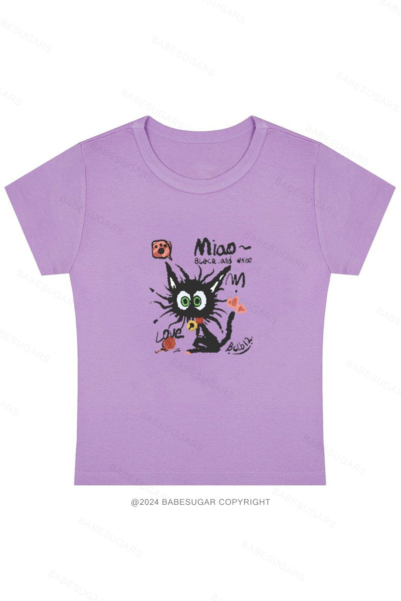 Electrocuted Cat Meme Y2K Baby Tee