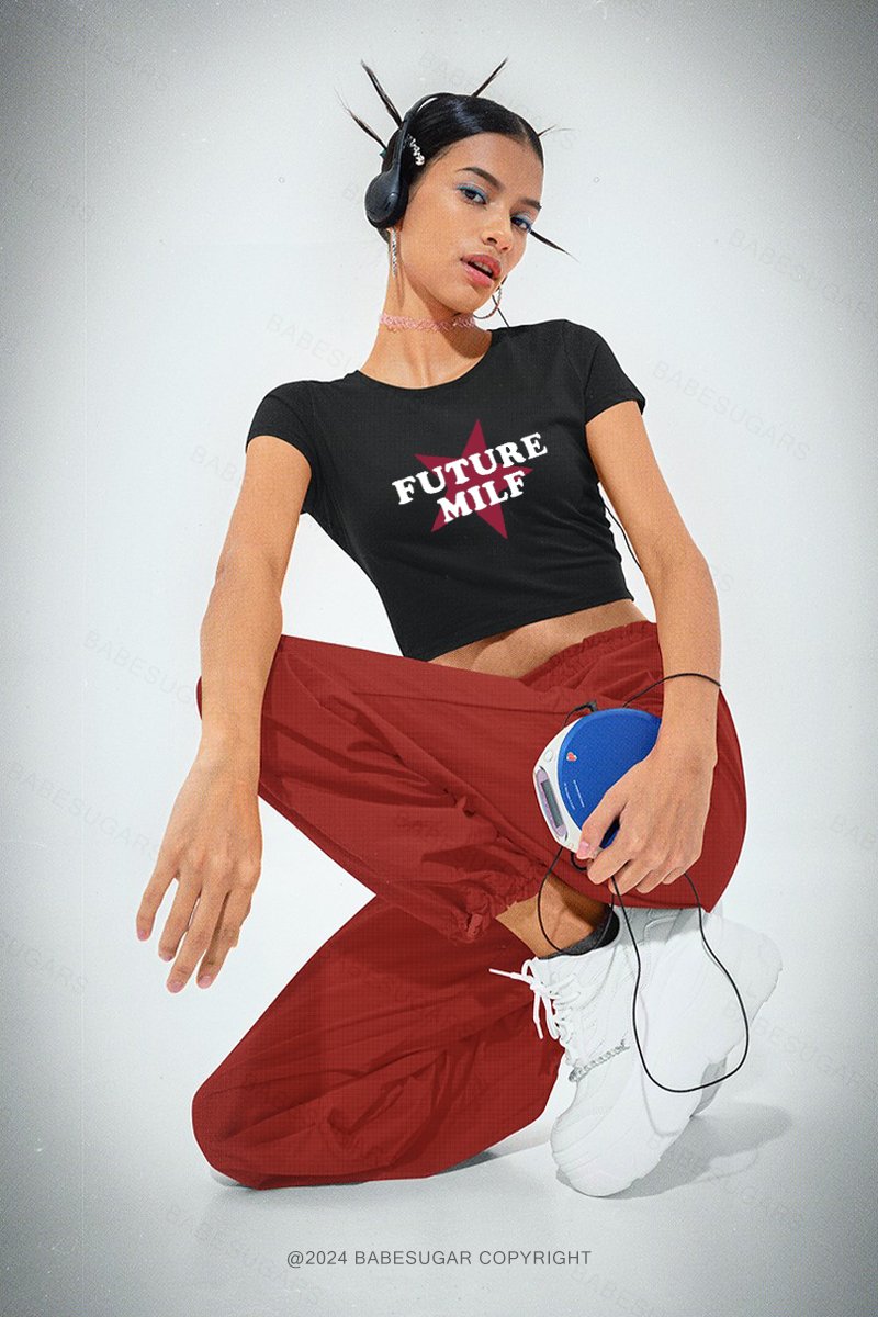 Future Milf Y2K Baby Tee
