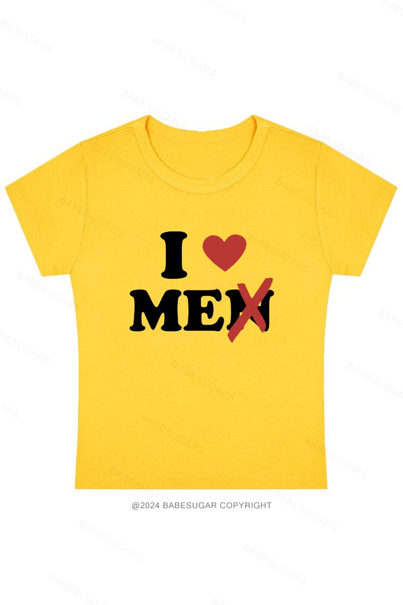 I Love Me Not Men Y2K Baby Tee