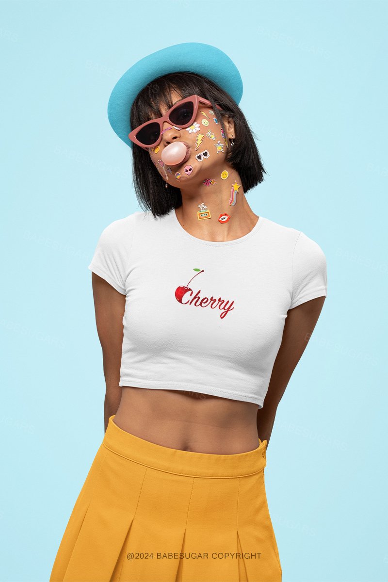 Cherry Y2K Baby Tee