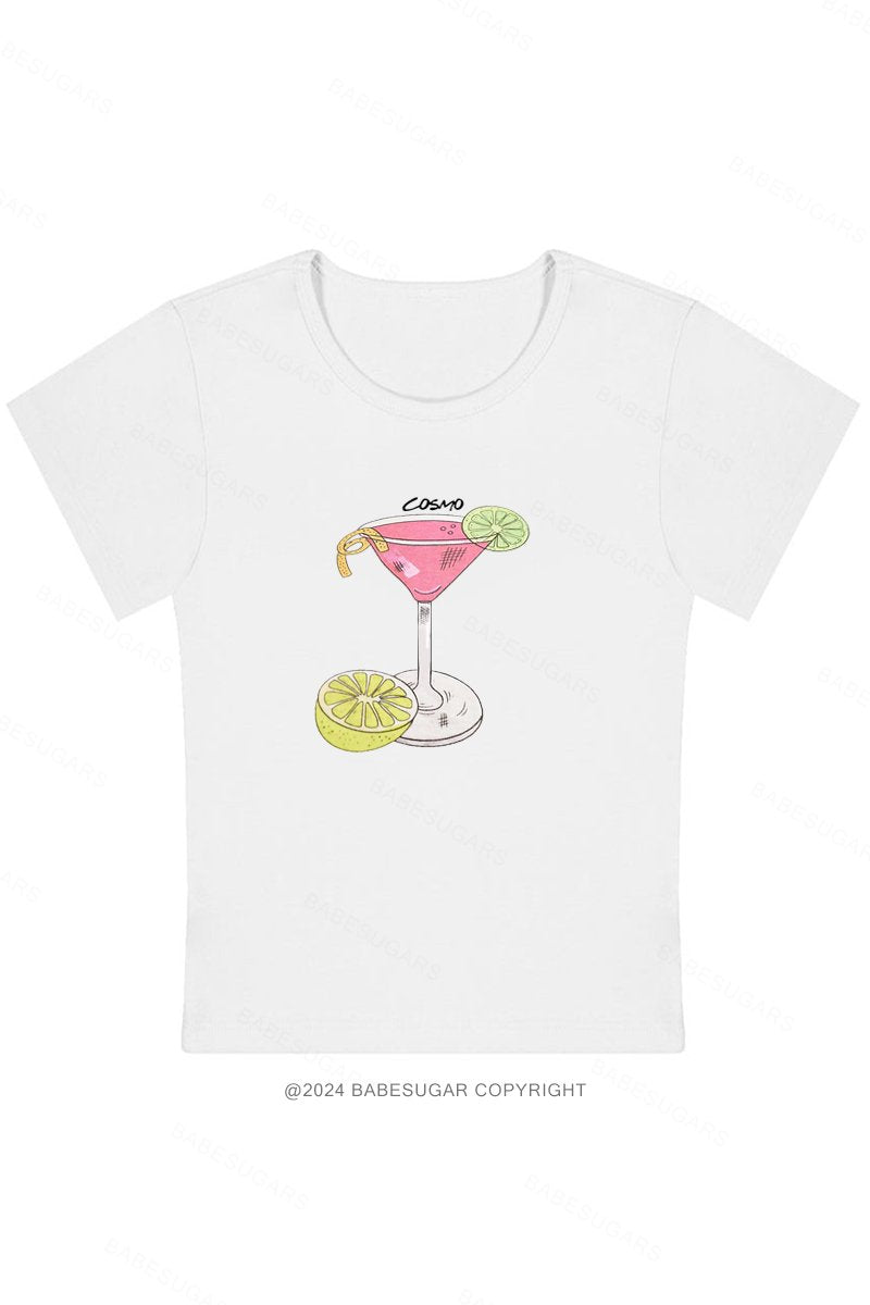 Cosmo Cocktail Y2K Baby Tee