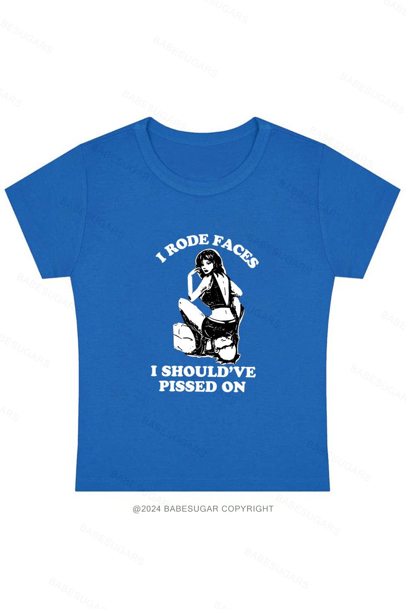 I Rode Faces Y2K Baby Tee
