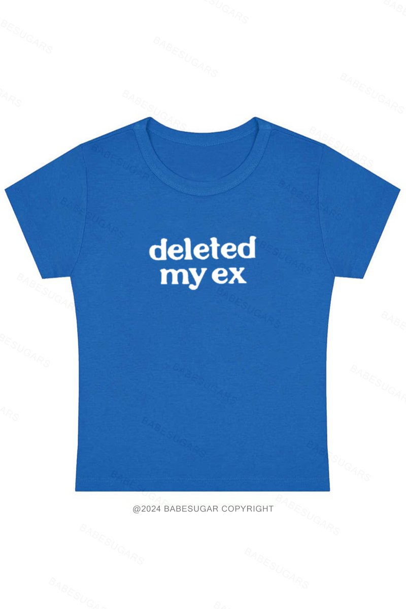 Deleted My Ex Y2K Baby Tee