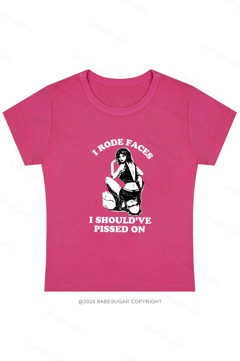 I Rode Faces Y2K Baby Tee
