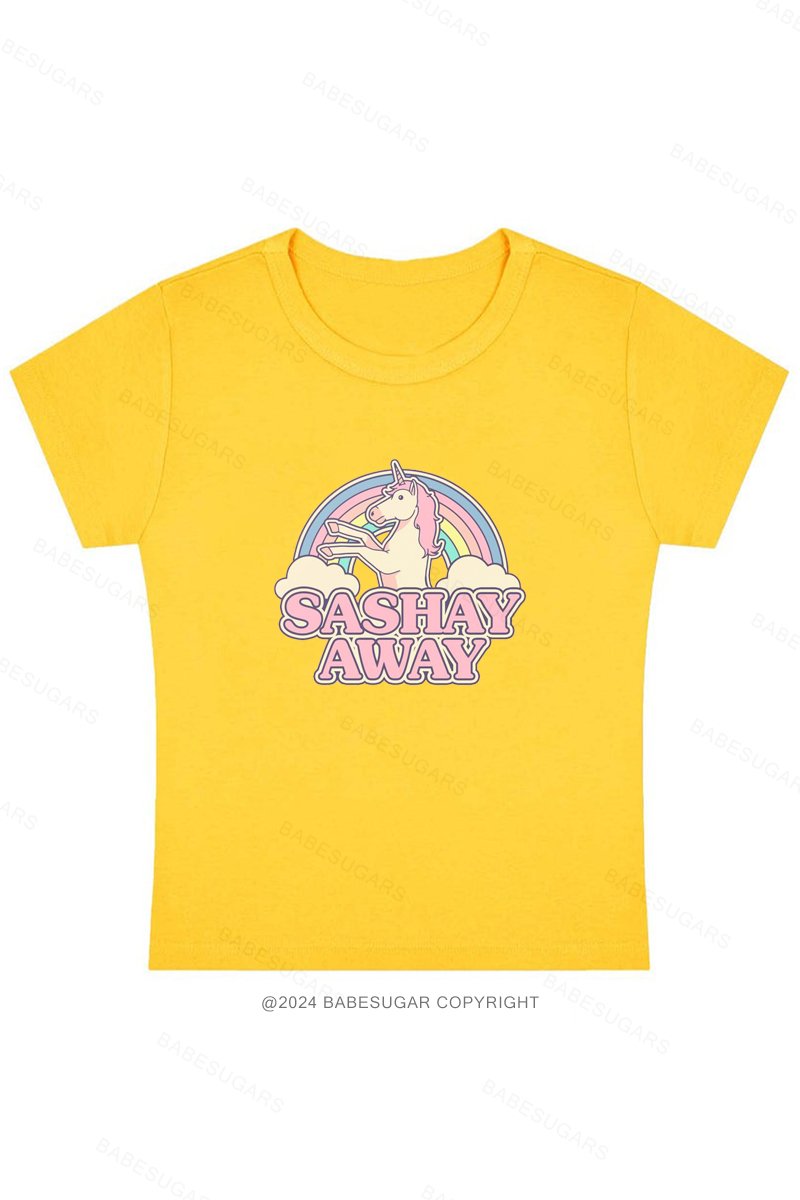 Sashay Away Y2K Baby Tee