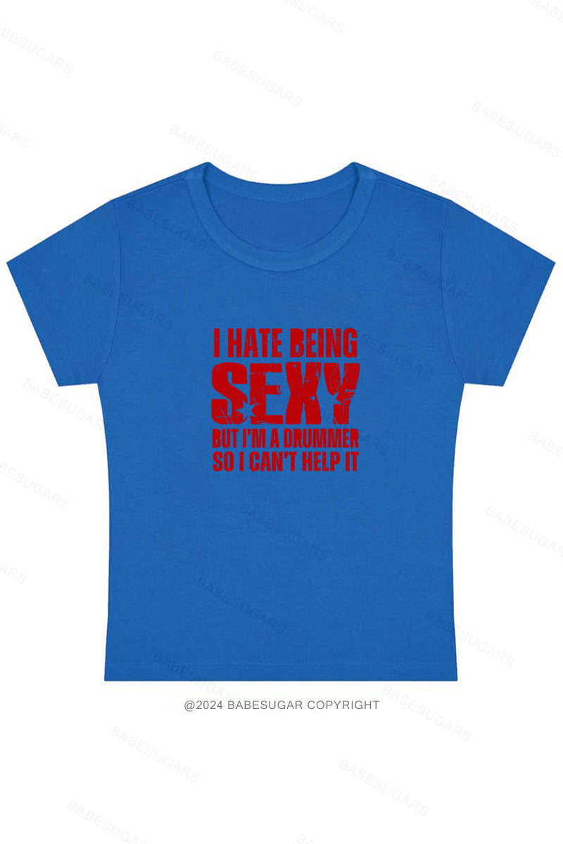 I Hate Being Sexy Y2K Baby Tee