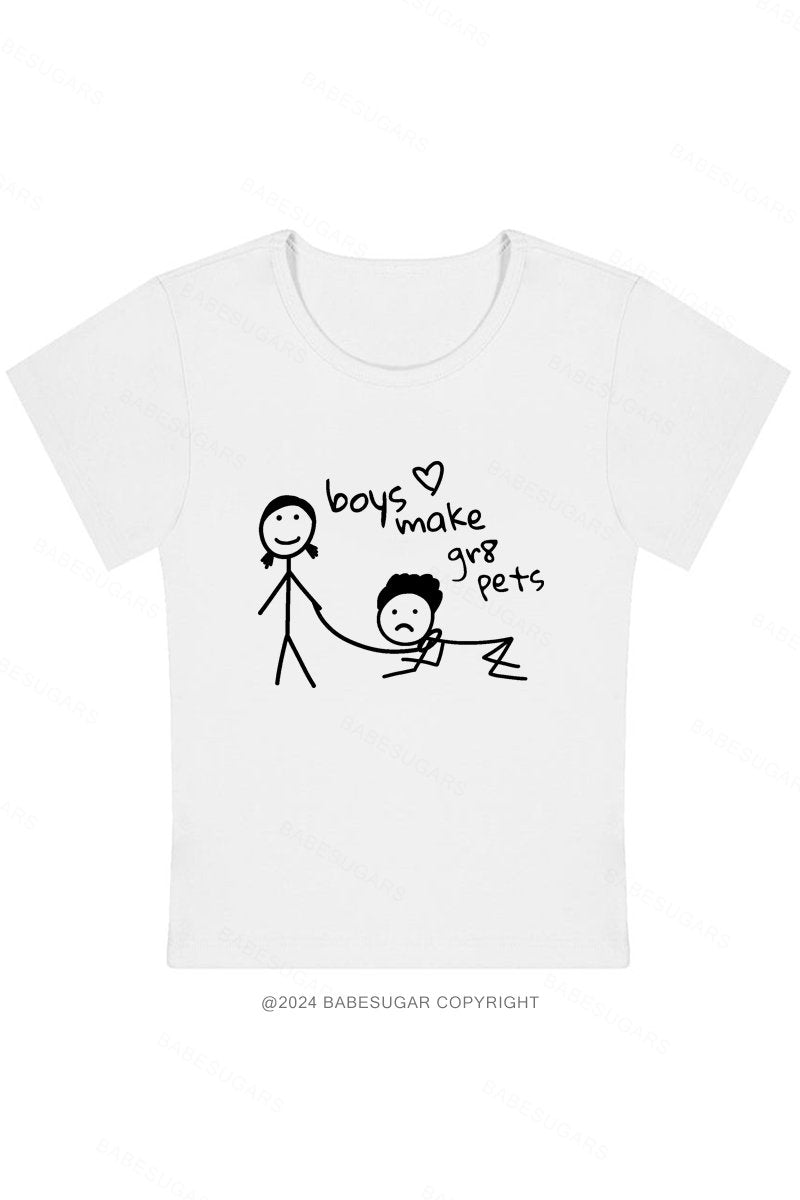 Boys Make Gr8 Pets Y2K Baby Tee