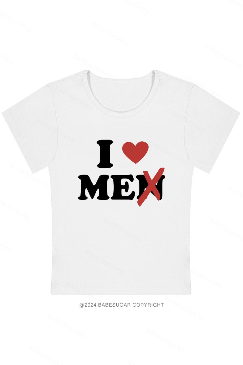 I Love Me Not Men Y2K Baby Tee