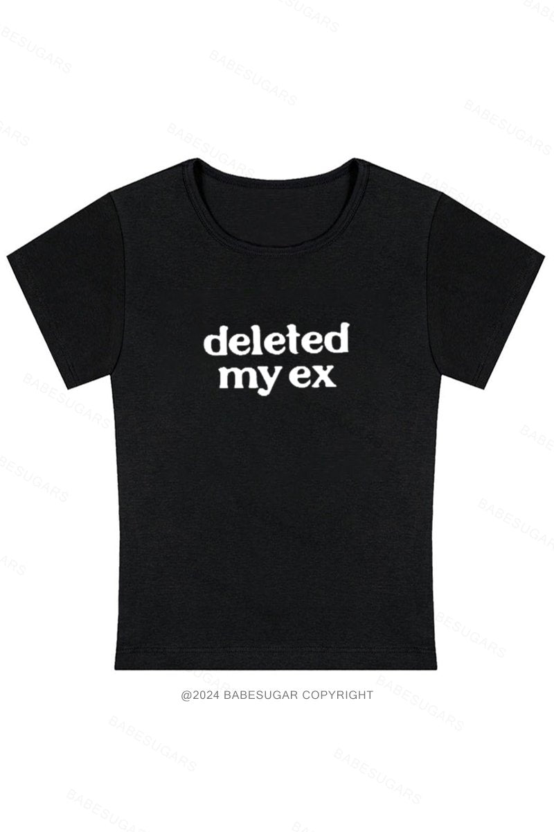 Deleted My Ex Y2K Baby Tee