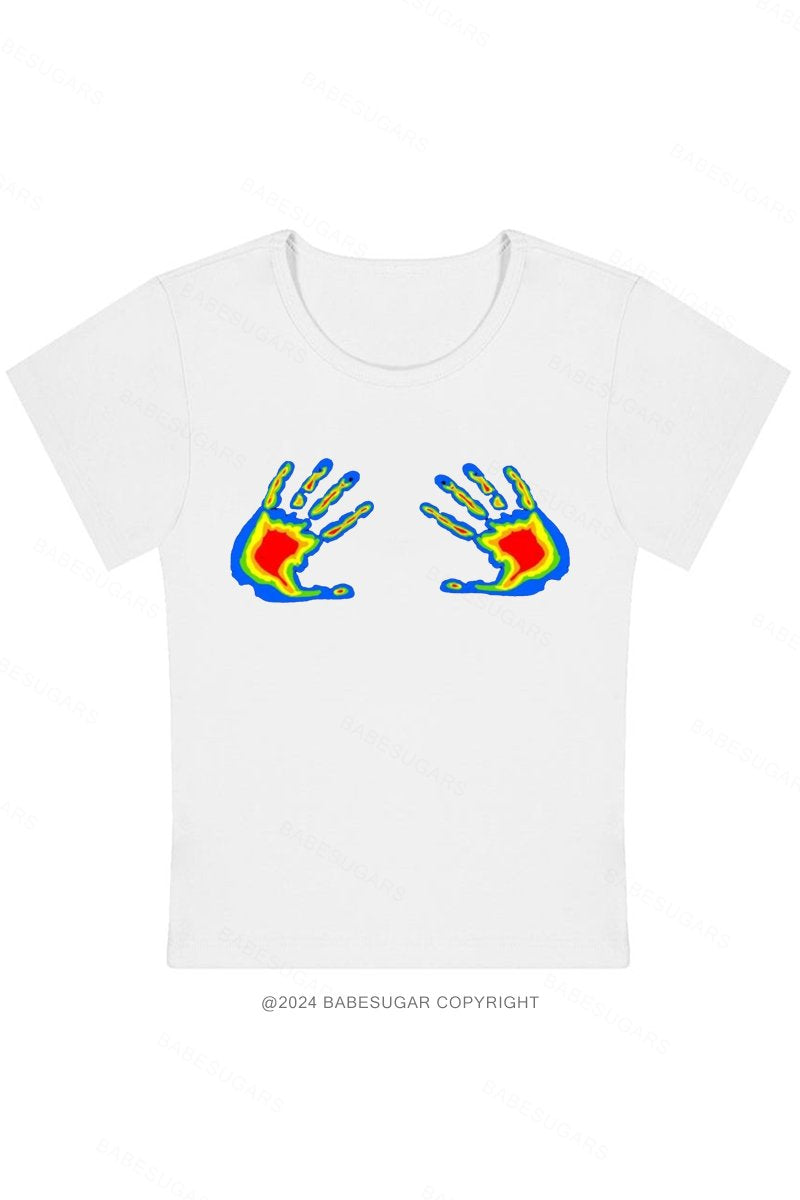 Thermal Hands Y2K Baby Tee