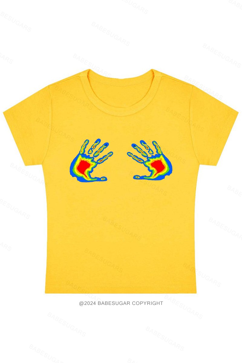 Thermal Hands Y2K Baby Tee