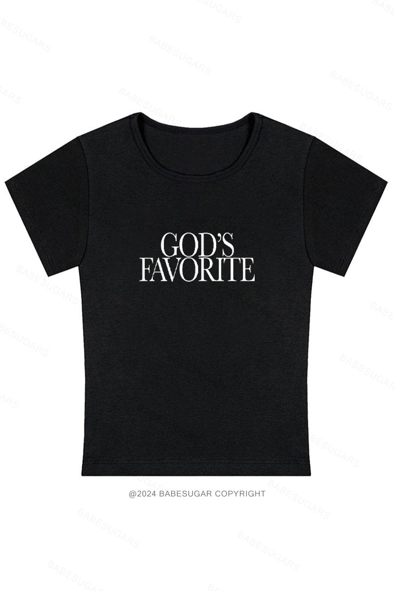 God's Favorite  Y2K Baby Tee