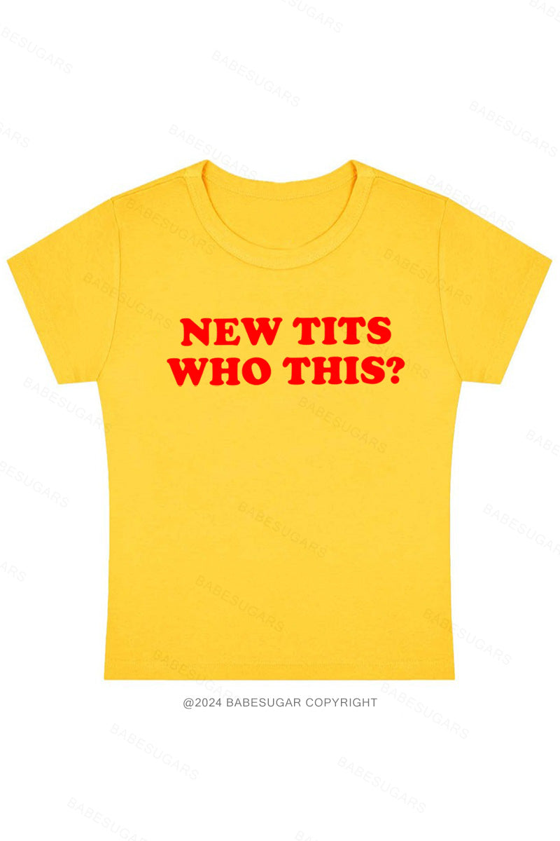 New Txts Who This Y2K Baby Tee