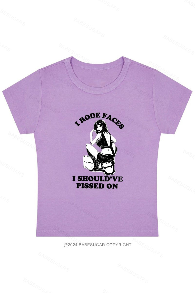 I Rode Faces Y2K Baby Tee