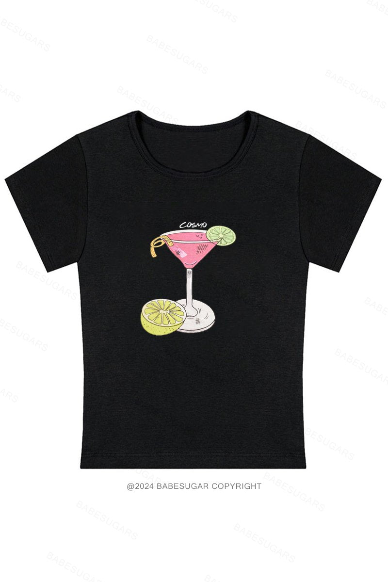 Cosmo Cocktail Y2K Baby Tee