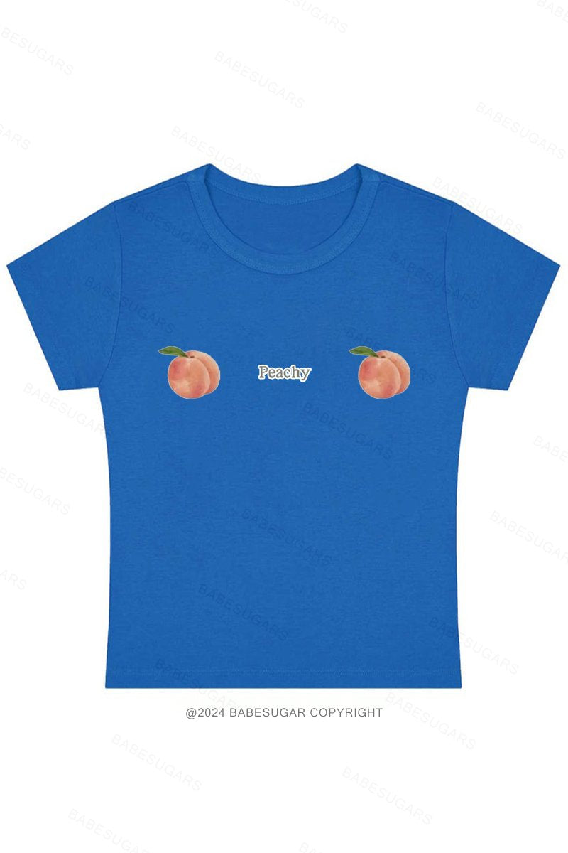 Cute Peach Y2K Baby Tee