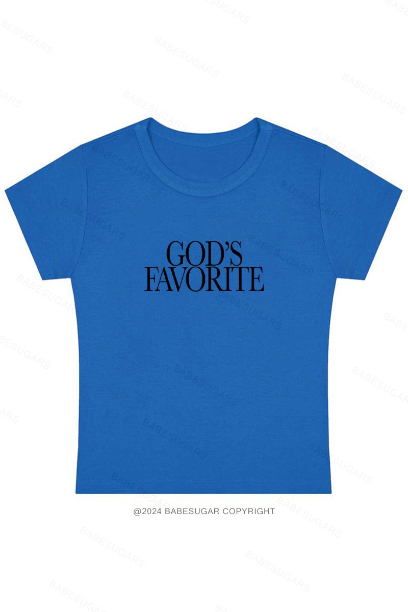 God's Favorite  Y2K Baby Tee