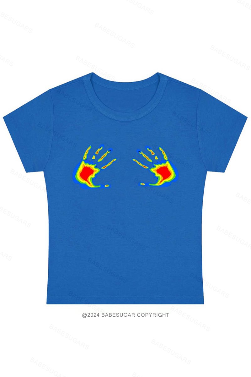 Thermal Hands Y2K Baby Tee