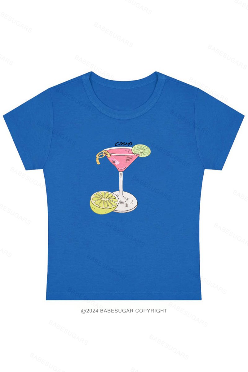 Cosmo Cocktail Y2K Baby Tee