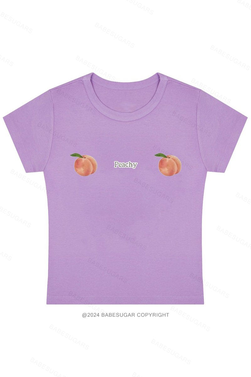 Cute Peach Y2K Baby Tee