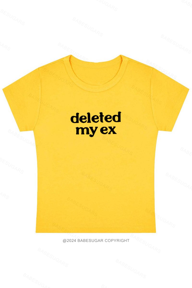 Deleted My Ex  Y2K Baby Tee