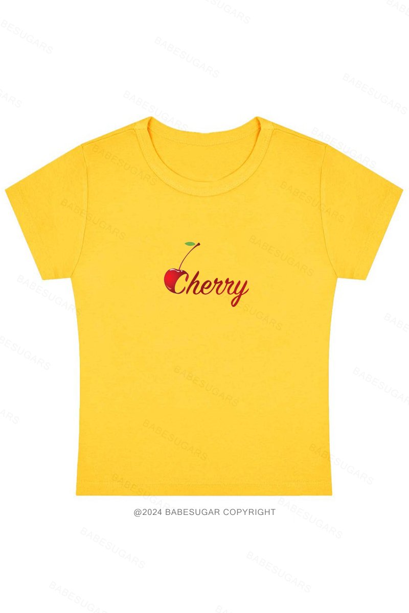 Cherry Y2K Baby Tee