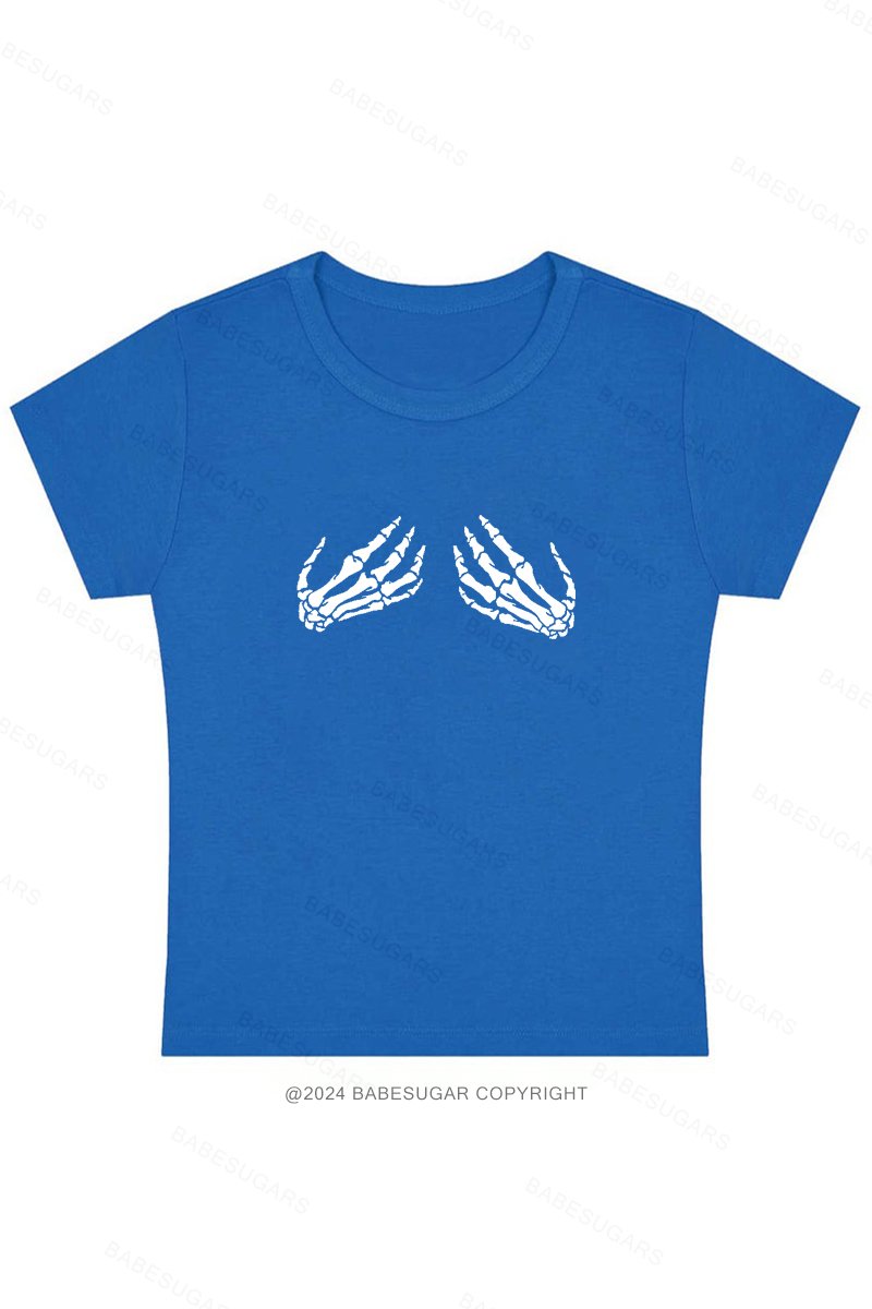 Skeleton Y2K Baby Tee