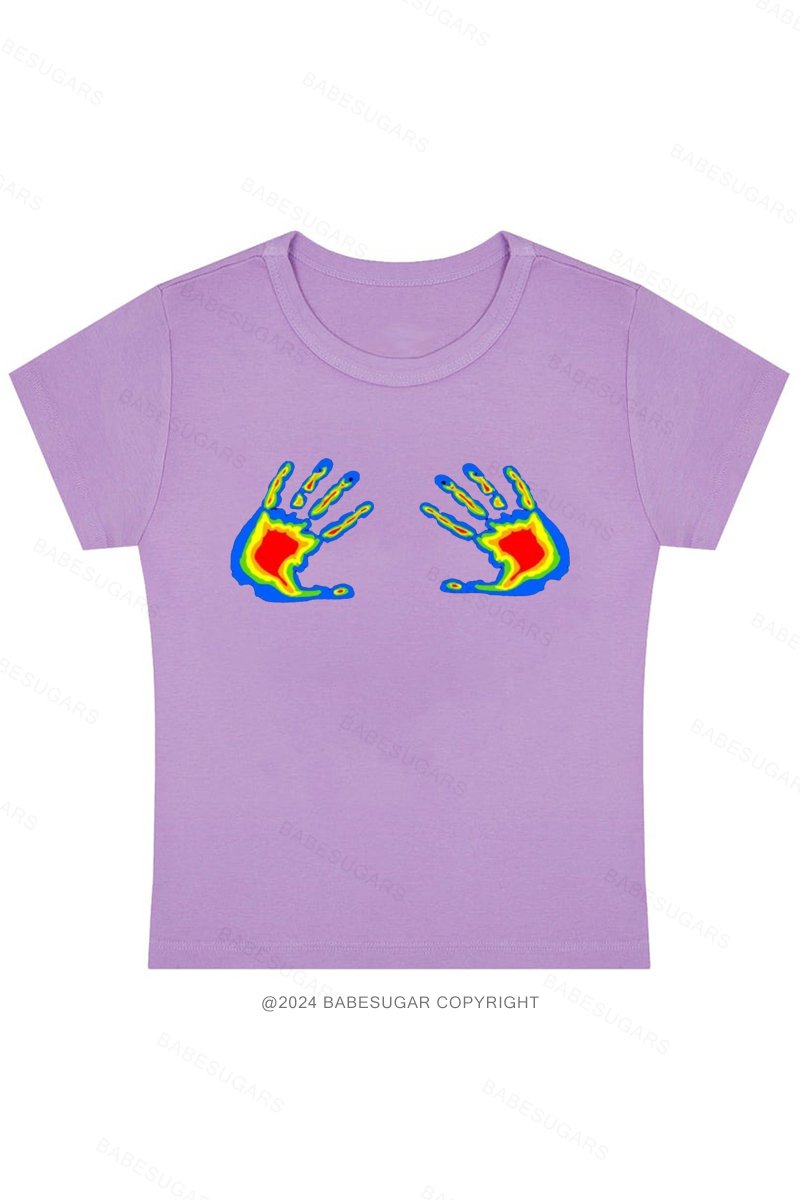 Thermal Hands Y2K Baby Tee
