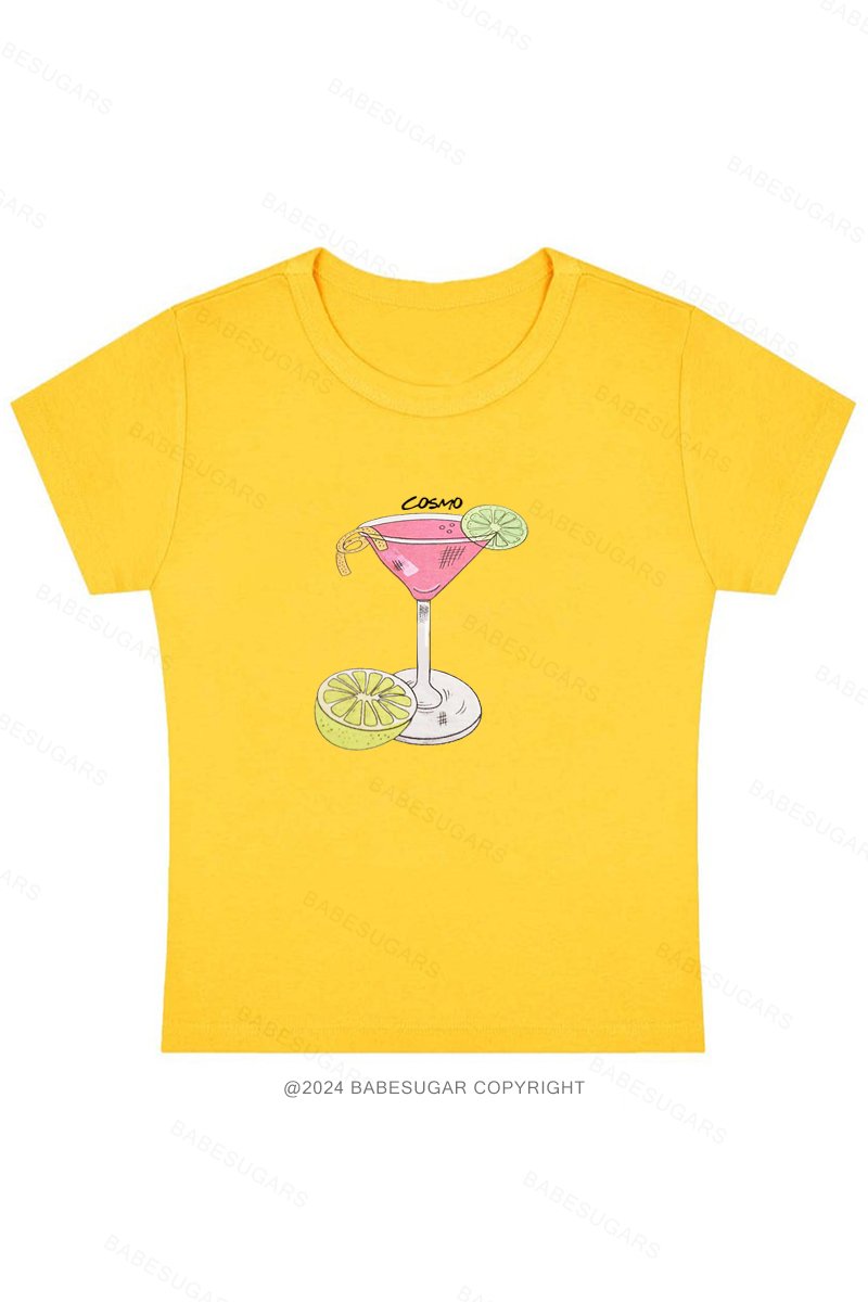 Cosmo Cocktail Y2K Baby Tee