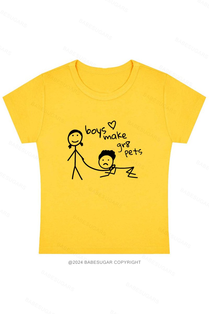 Boys Make Gr8 Pets Y2K Baby Tee