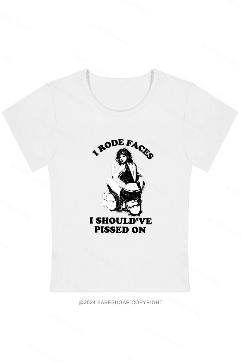I Rode Faces Y2K Baby Tee