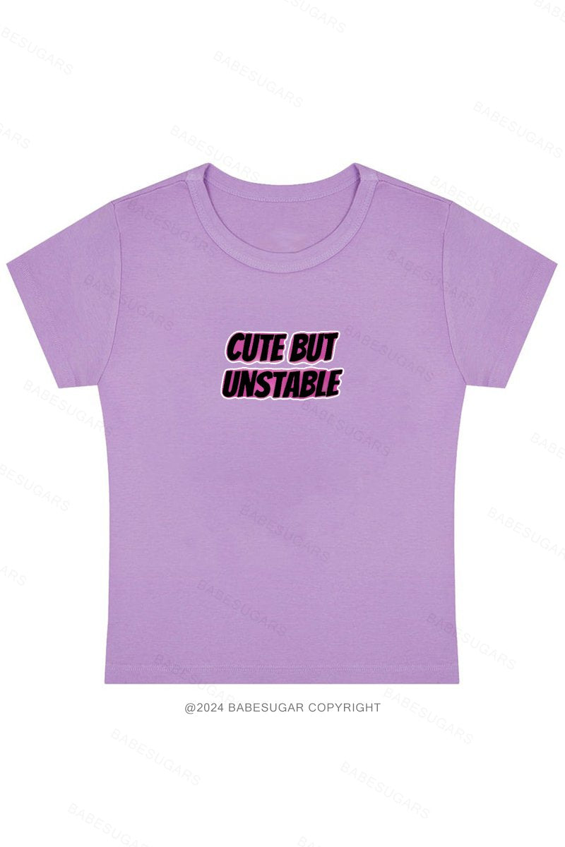 Cute But Unstabie Y2K Baby Tee