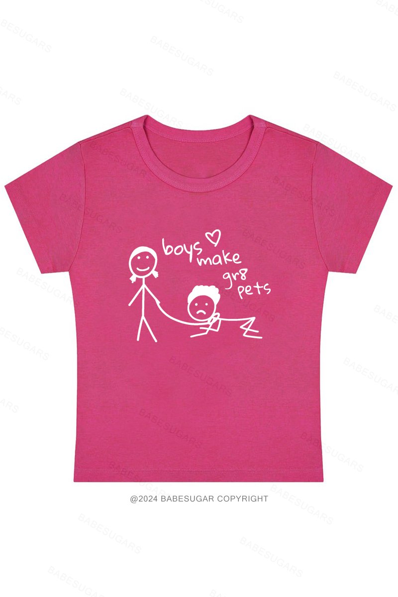 Boys Make Gr8 Pets Y2K Baby Tee