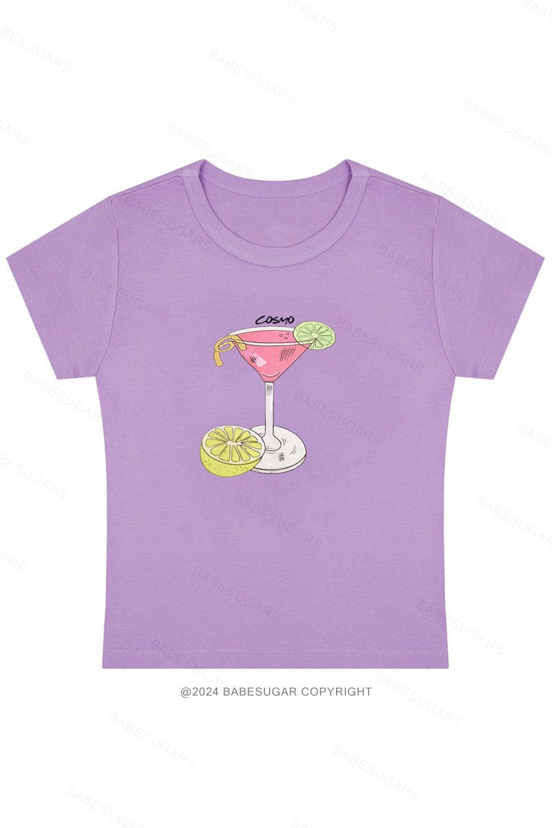 Cosmo Cocktail Y2K Baby Tee