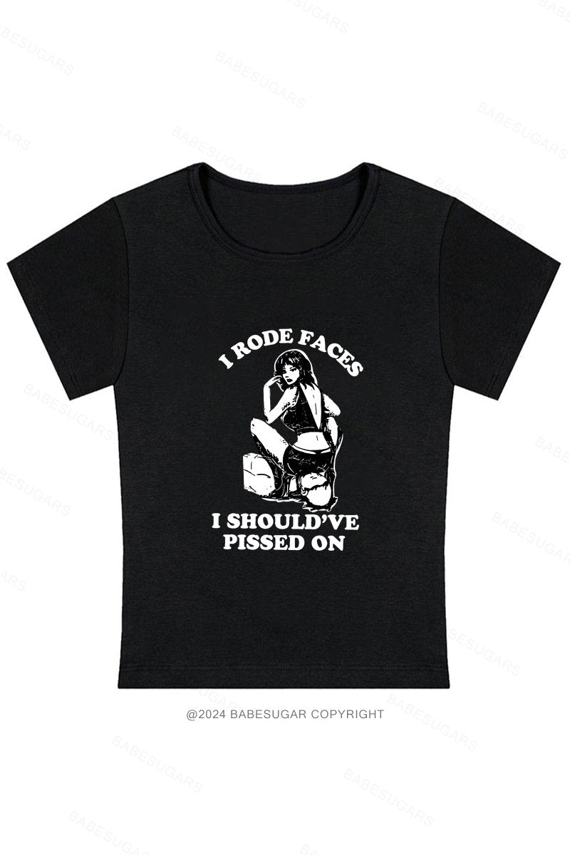I Rode Faces Y2K Baby Tee