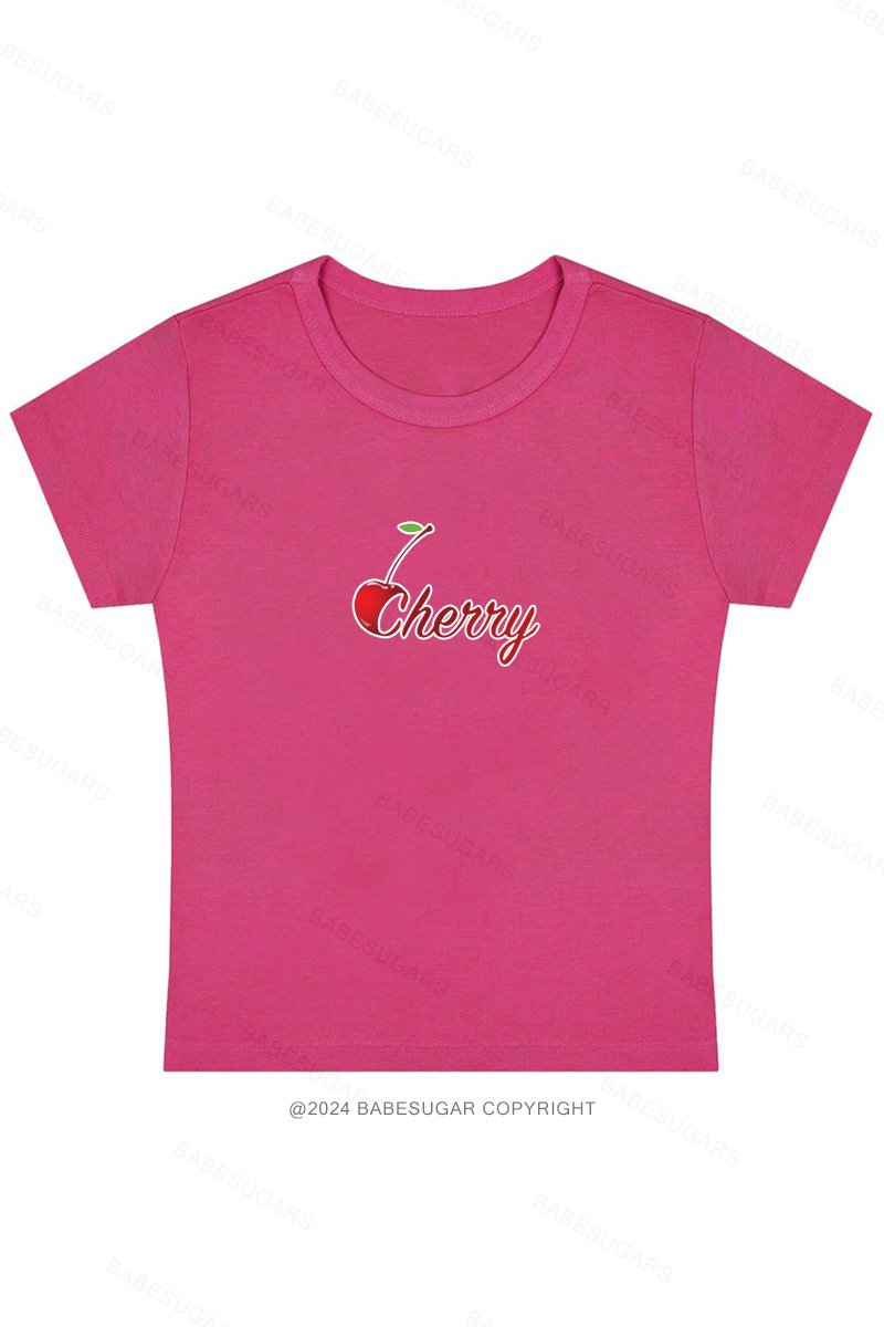 Cherry Y2K Baby Tee