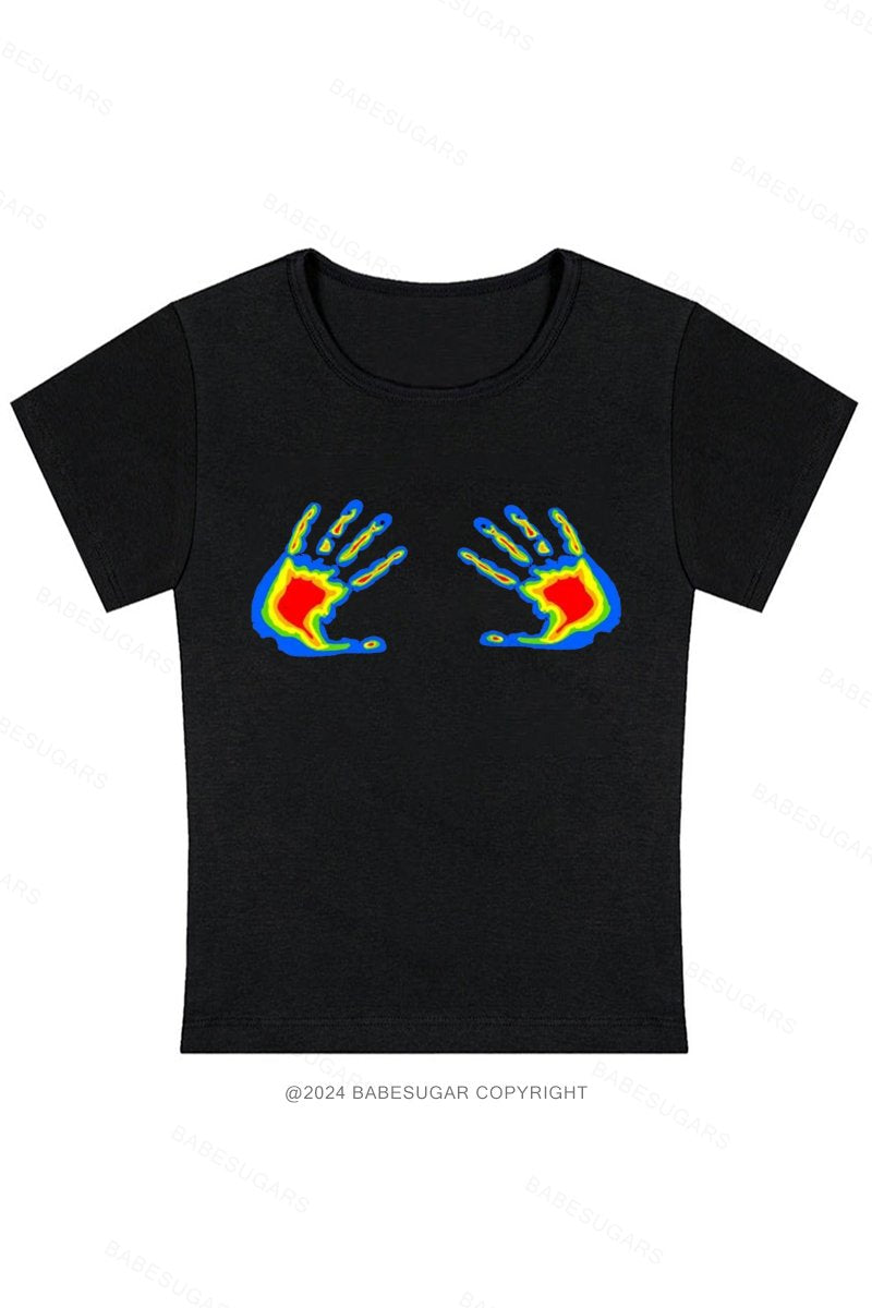 Thermal Hands Y2K Baby Tee